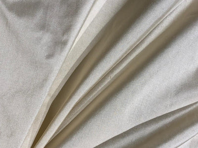 Pure SILK DUPIONI FABRIC Light Golden Cream x Gold colour DUP#160[2]