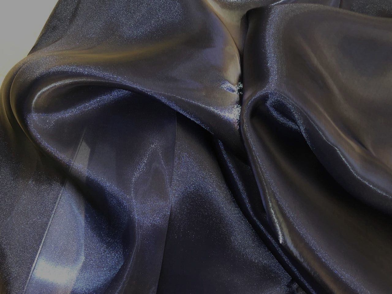Liquid organza fabric 58" wide with gold  tinge available in 4 colors dark rose ,mustard brown ,mint and dark navy [[18334/35/36/37]