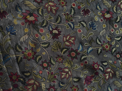 Modal Satin Digital Foil Print 44" available in 3 prints Indian classic ,grey floral and snake skin floral [18607/08/09]