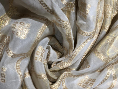 NYLON tissue with jacquard fabric  44"~wide available in 2 designs floral and scallop with motif [17442/551]