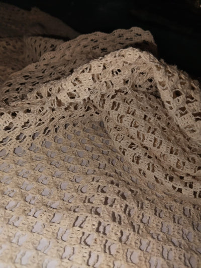 fancy LACE overlay fabric offers intricate woven patterns in 5 designs