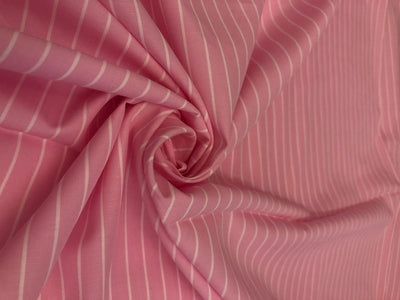 100% Cotton Poplin 58" wide  stripes available in 2 colors light pink and dark pinkp[18311/12]