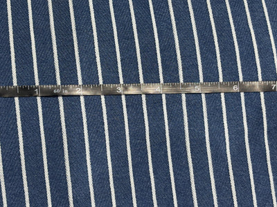 Denim 100% Cotton Yarn Dyed Stripes Woven with a classic twill weave [17763]