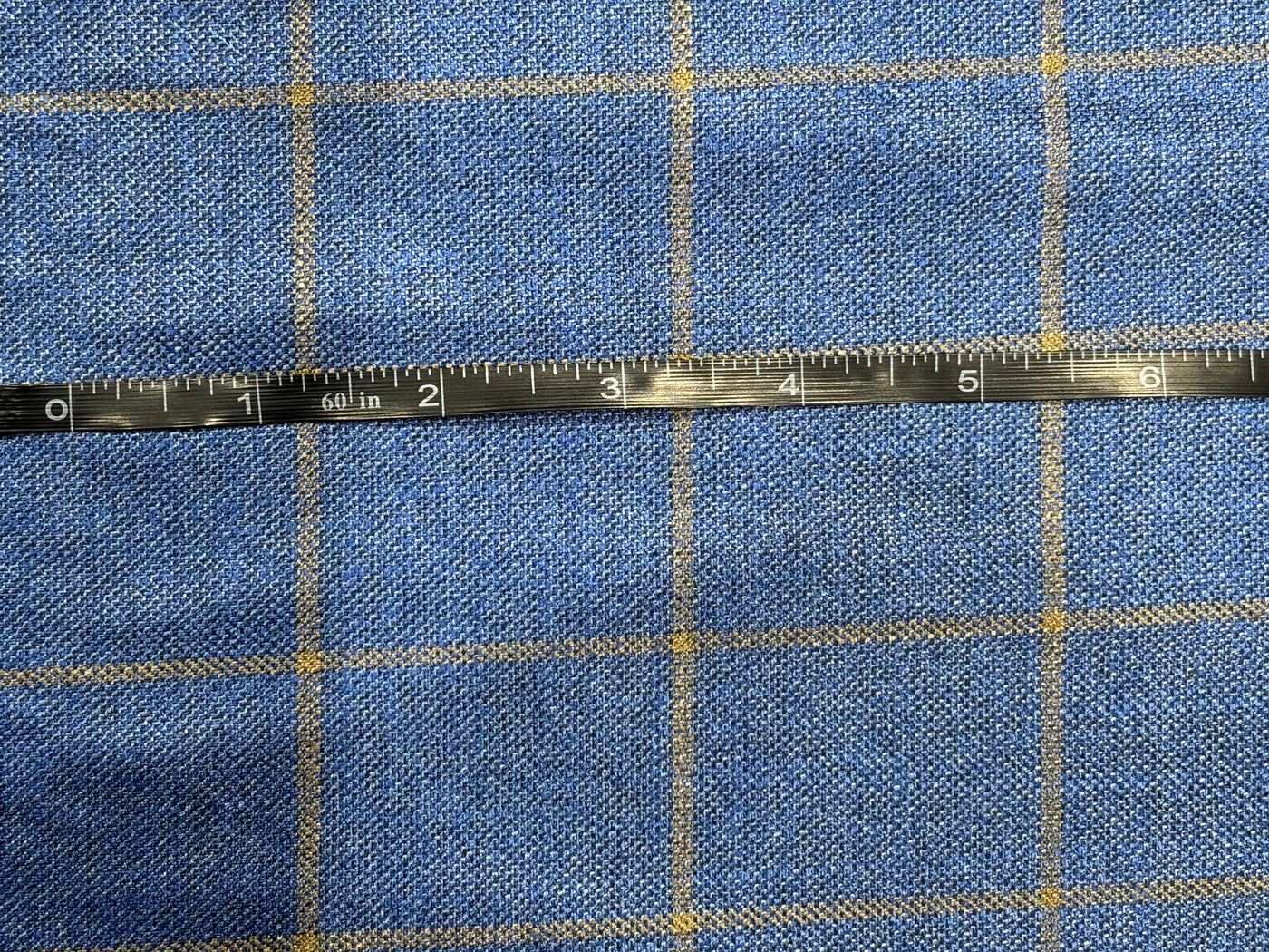 Suiting Huddersfield blend — 100% bamboo available in 2 colors Grey with a dash of purple and blue with mustard[17755/56]