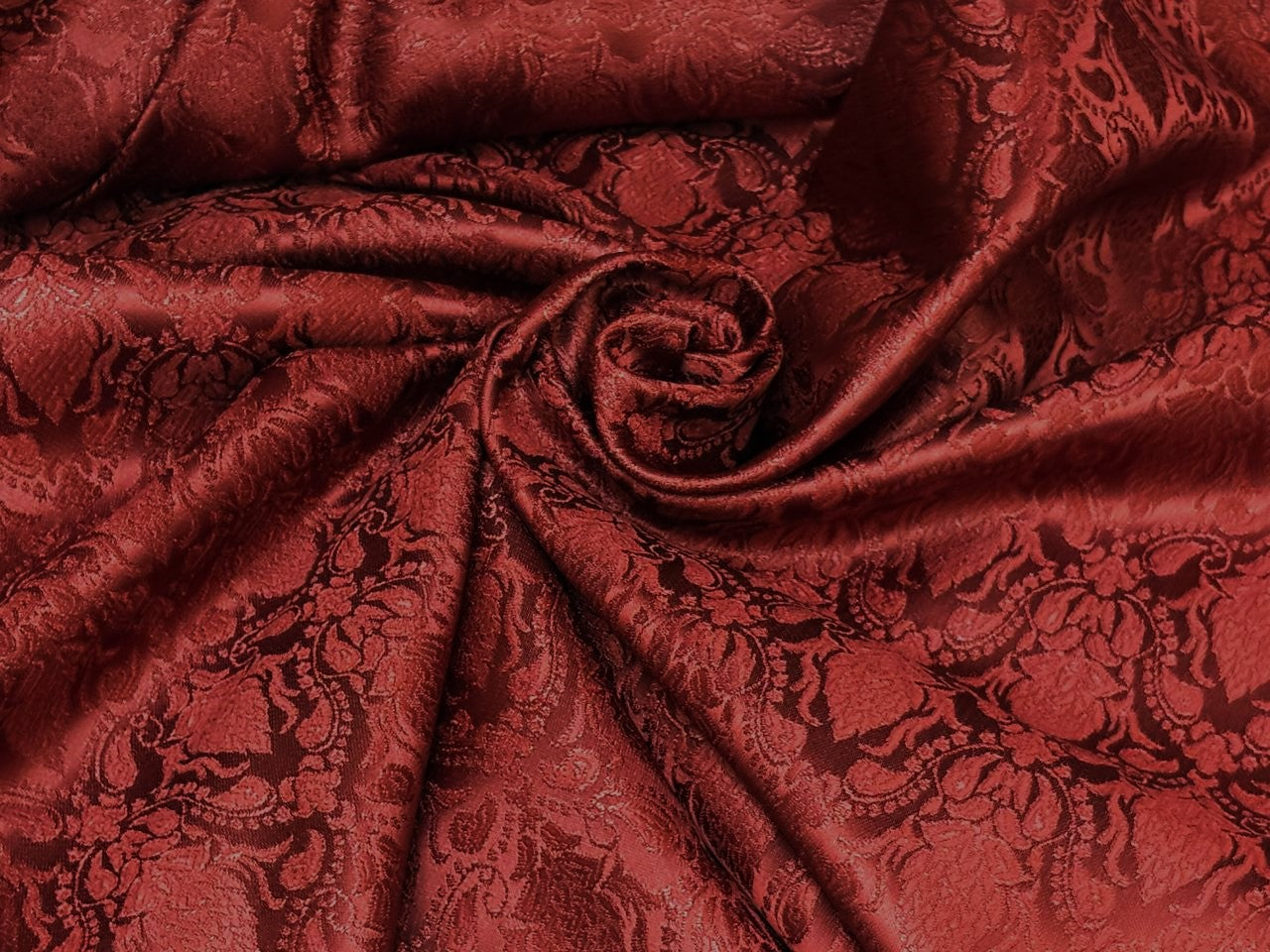 Silk Brocade fabric 44"self  floral  jacquard  available in 3 colors burgandy ,deep blue almost black and dark green BRO1065