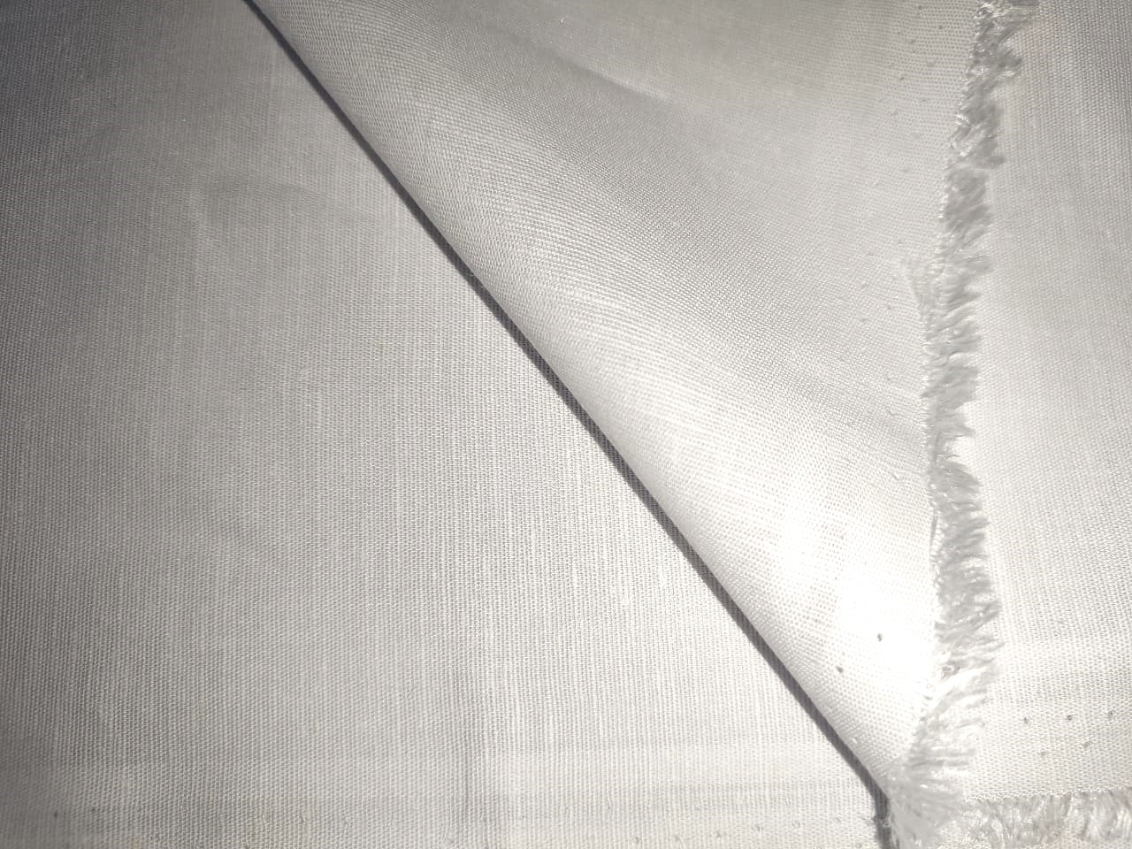 Prime  Linen  white  fabric 44" wide