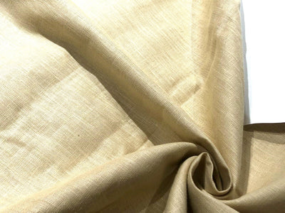 100% Linen 44 LEA premium heavy  suiting fabric 58" wide available in natural/camel/and sand gold