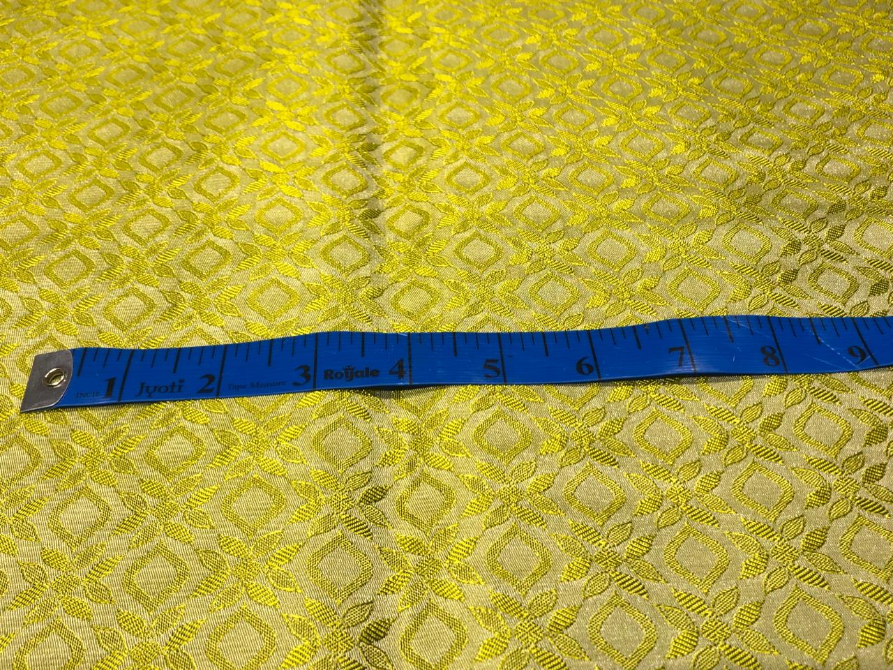 Silk Brocade fabric 44" self geometric  jacquard available in 4 colors pink ,olive , white ivory and lilac BRO1051