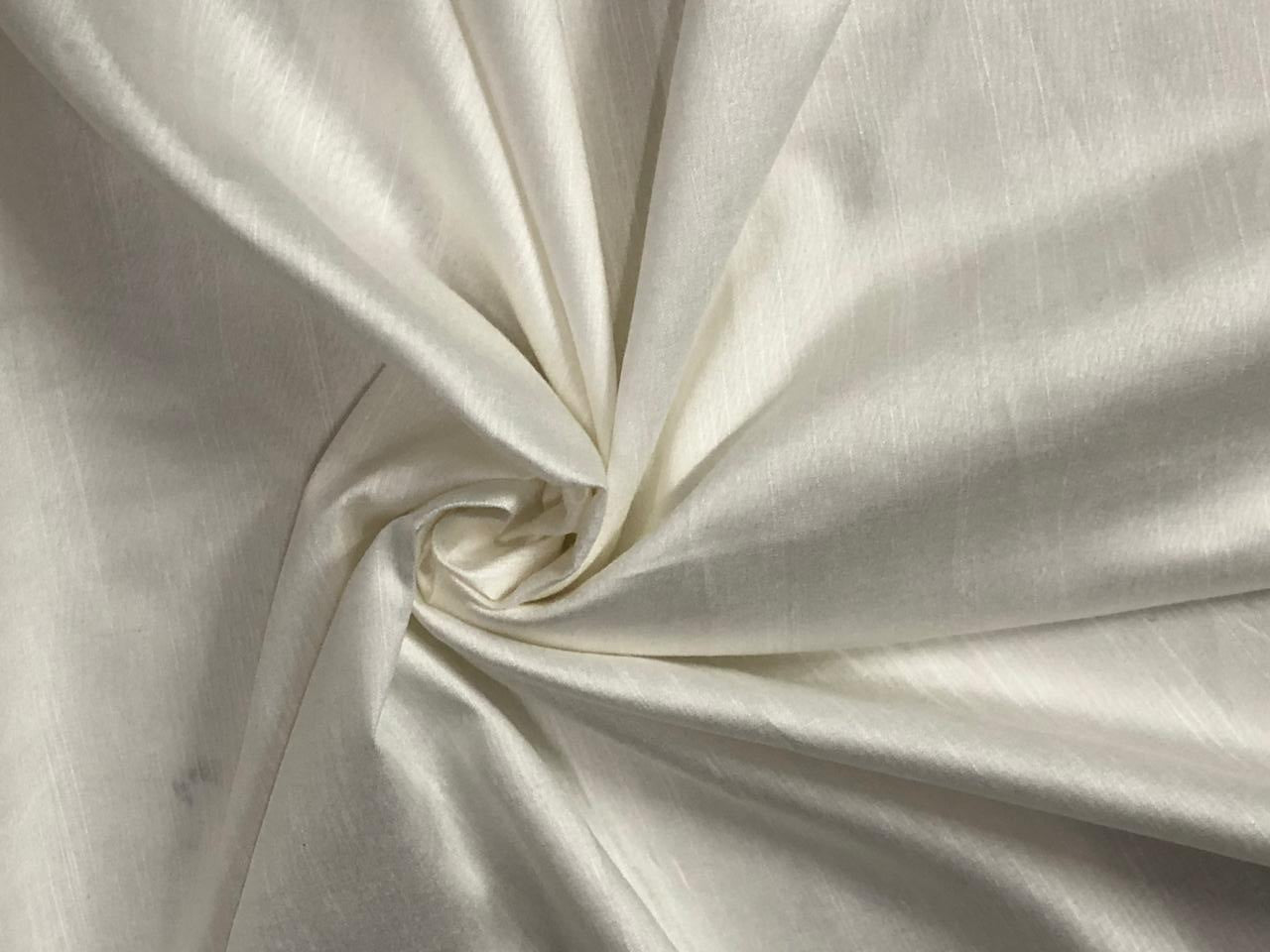 TUSSAR SILK x  VISCOSE slub  FABRIC 44" WIDE available in 3 colors white/black/burgundy