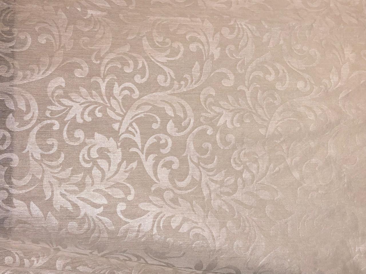 Mull Cotton Chanderi Fabric embossed 44" wide available in 2 colors black and white [18499/500]