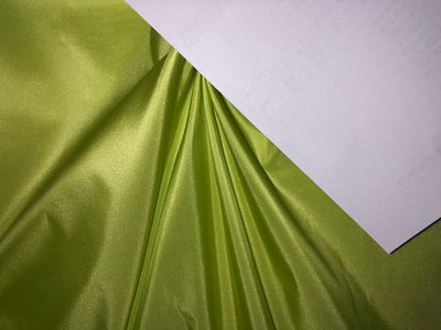 SILK TAFFETA FABRIC neon green  color 54" wide 32 momme TAF333(2)