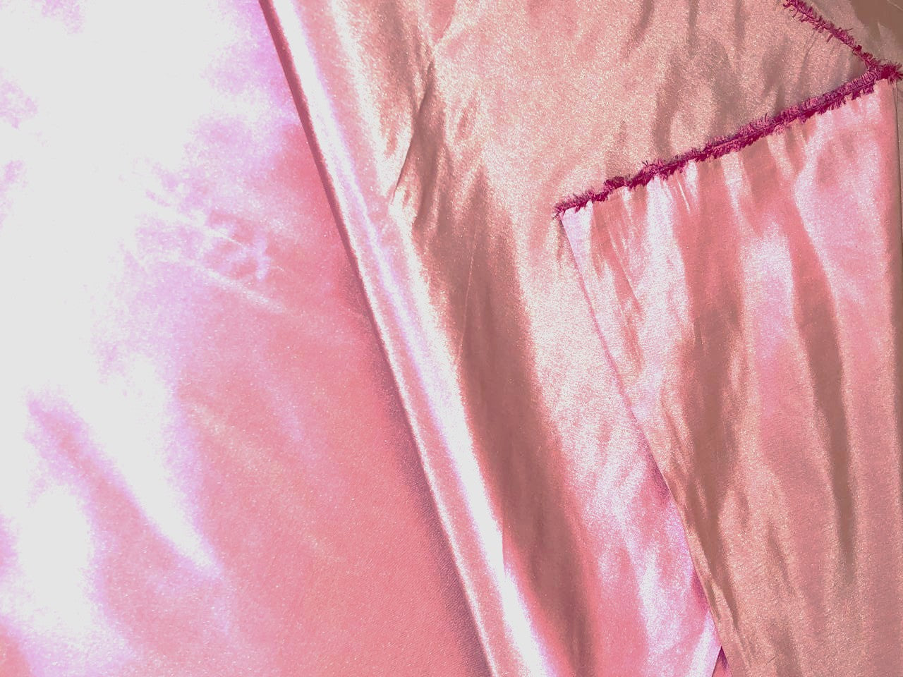 Silk TAFETTA fabric pink x ivory  54"wide TAF345[1]