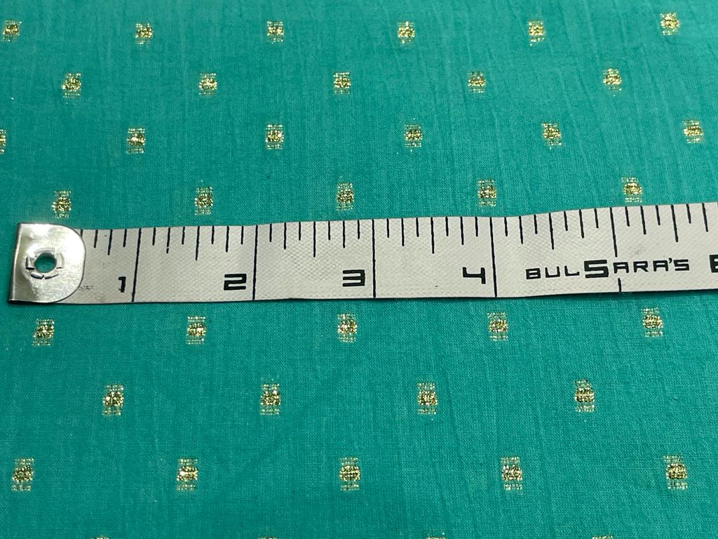 100% Cotton fabric ivory with Metallic motif color 58" wide available in 3 colors [ivory/pink coral/sea green and custom ] [15166/15379/80]
