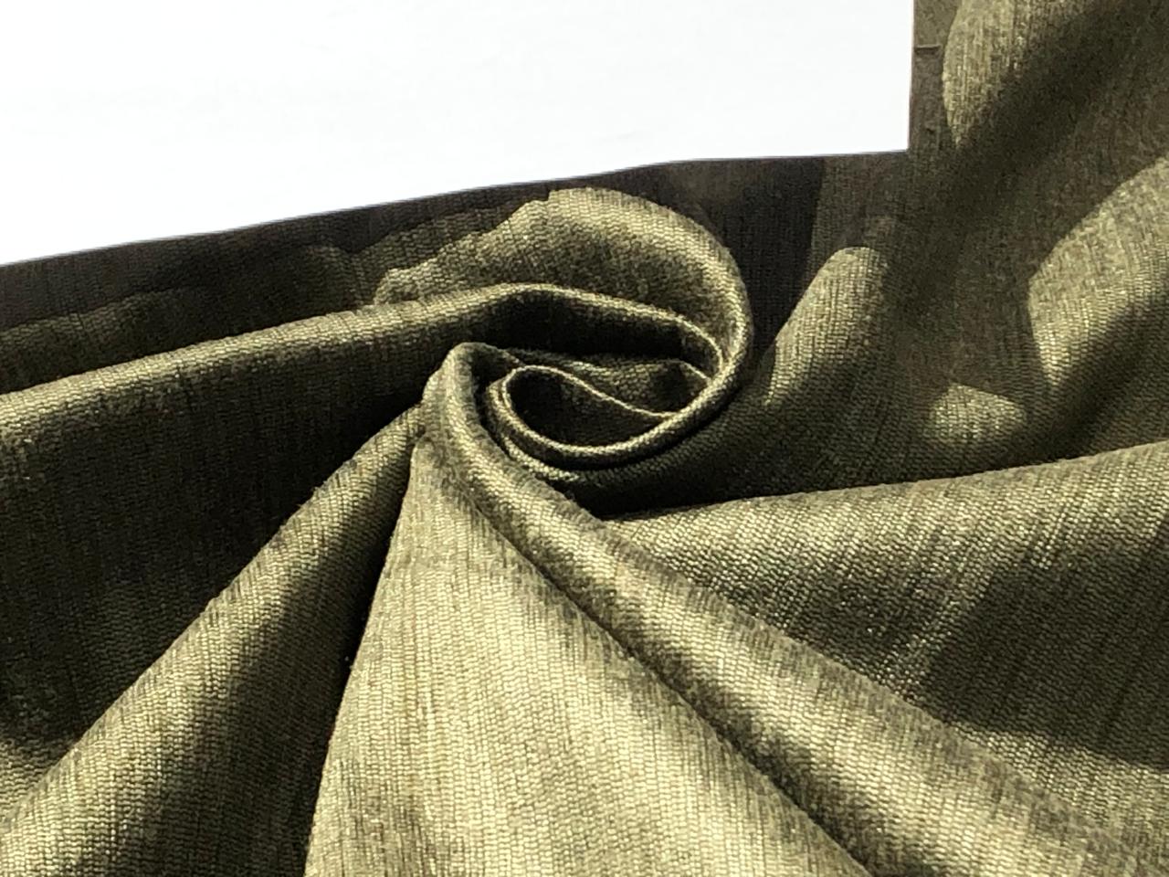 SILK TUSSAR BHAGALPURI RAWSILKS 44"available in 2 colors dark olive and silver grey [16784/86]]