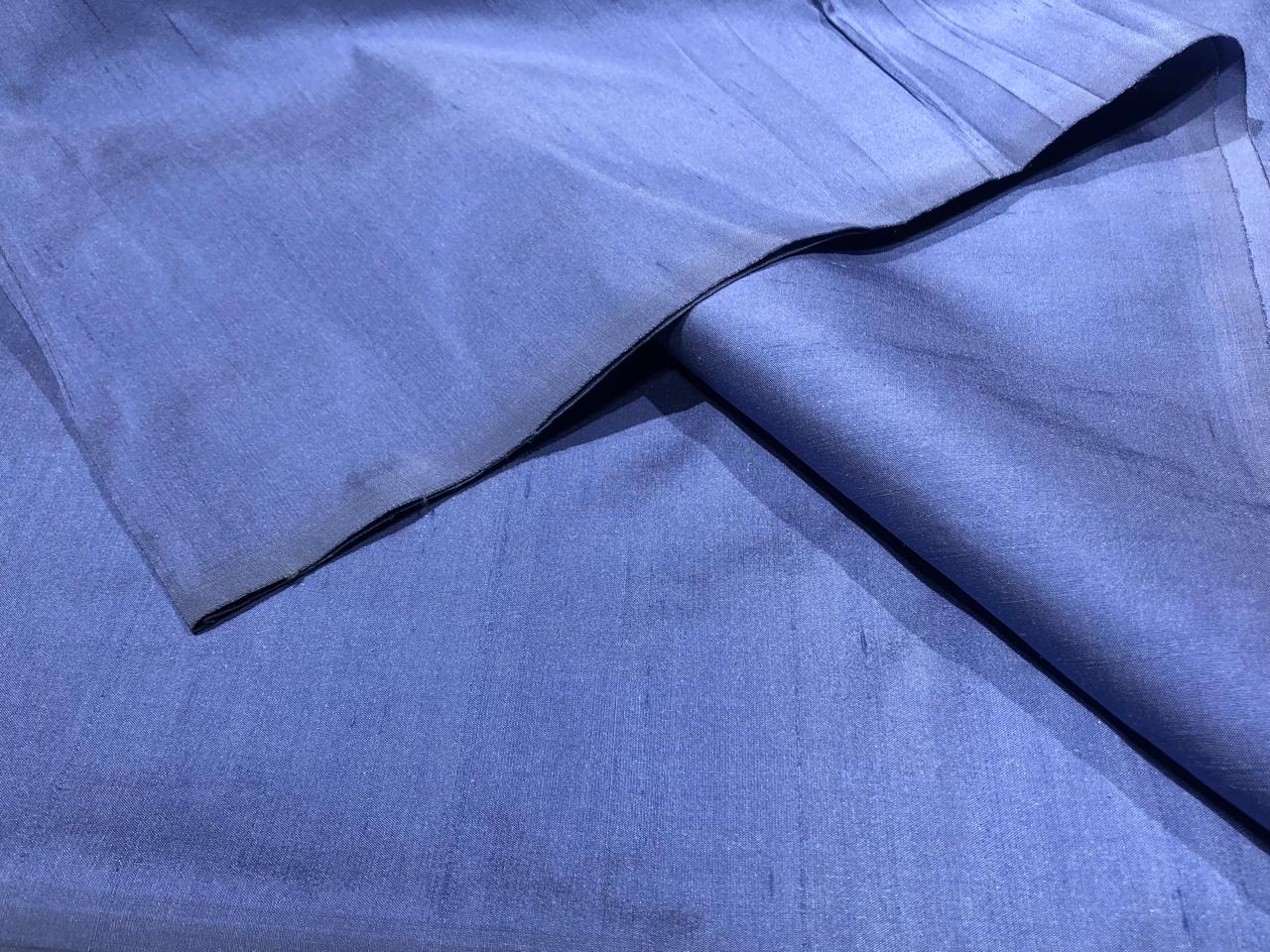 100% PURE SILK DUPIONI FABRIC carolina blue DUP7[1]