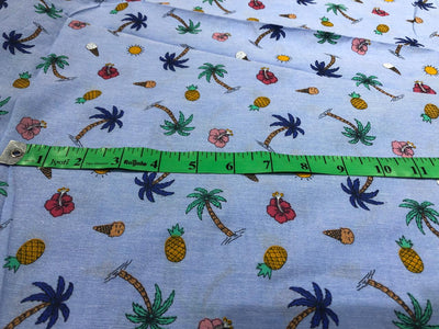 100% Cotton Chambray BEACH WEAR HOLIDAY PRINT 58" wide [17079]