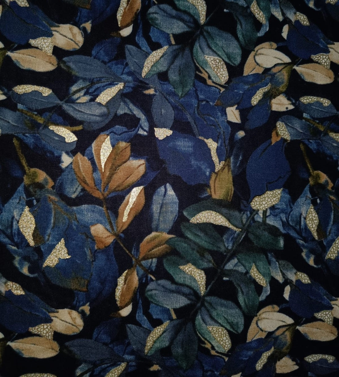 Premium Viscose Rayon  fabric with foil print 58" wide available in four colors