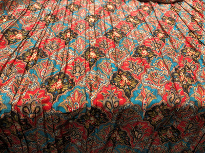 Pleated  Fabric 54'' Wide beautiful Indian design available in three colors [17651/52/53]