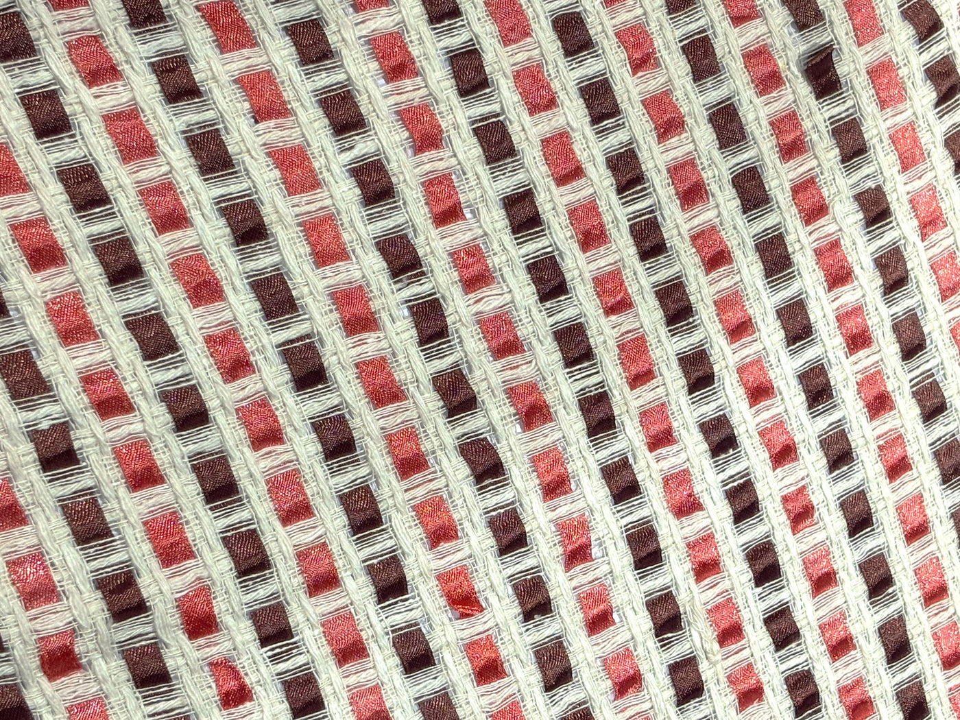 Matka silk 70% fancy yarn 30% 54"wide handloom woven [17623]