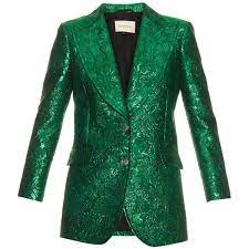 Spun Brocade Fabric Emerald Green 44" wide BRO111[4]