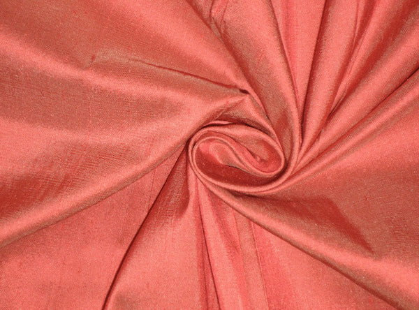 SILK Dupioni FABRIC Coral Pink COLOR 54" WIDE DUP44[2]