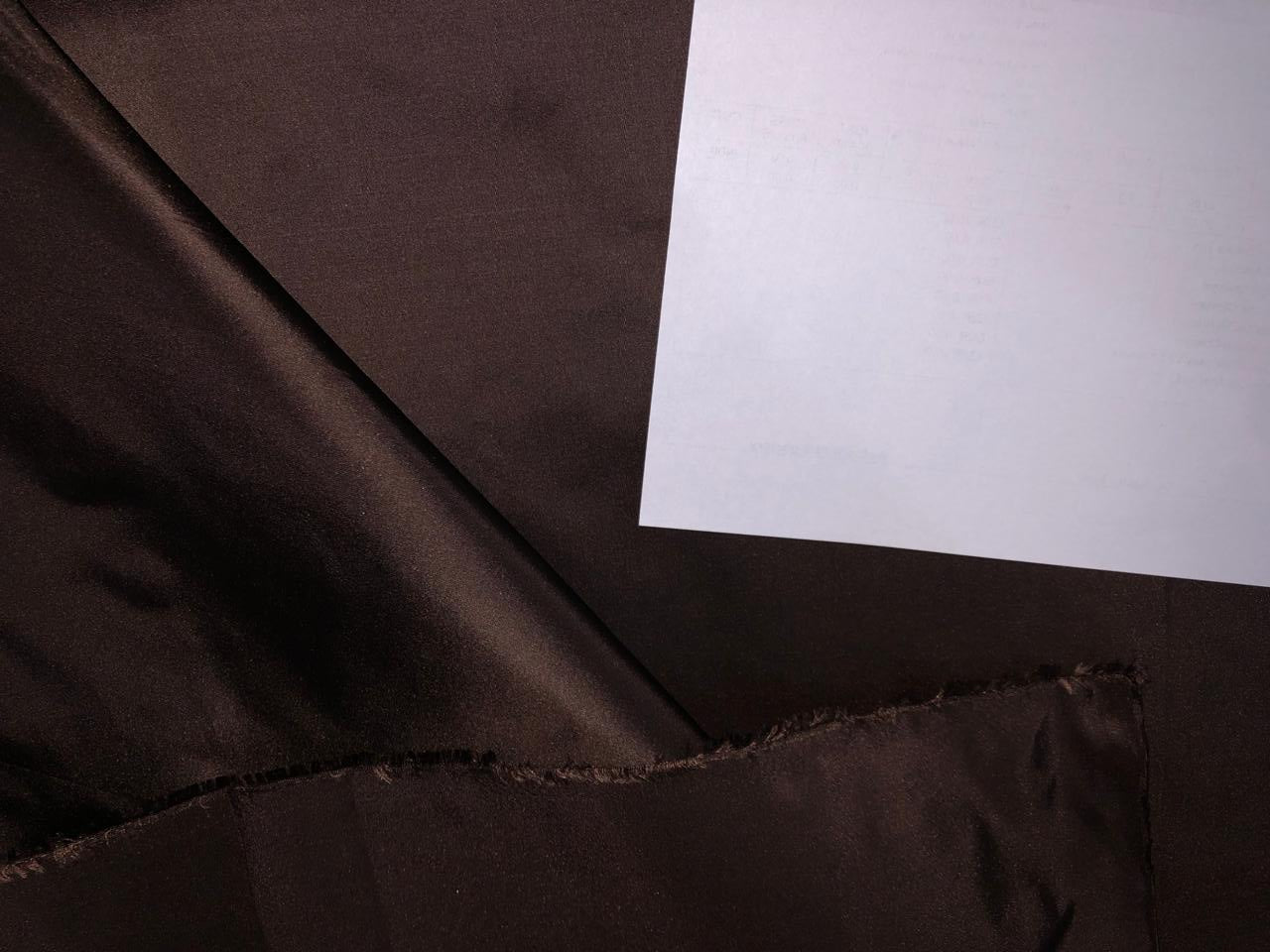 SILK TAFFETA FABRIC BROWN color 54" wide 32 momme TAF334(6)