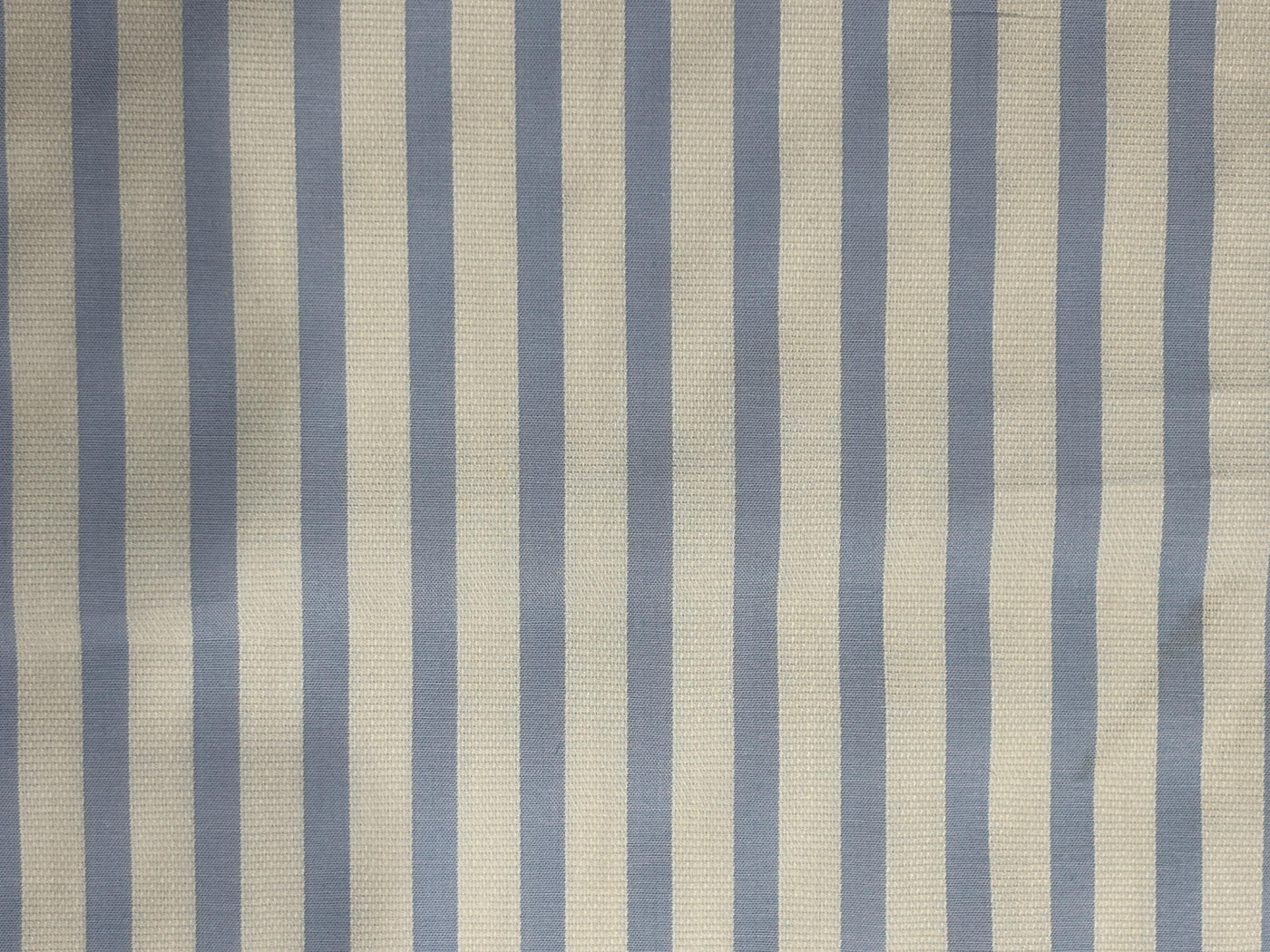 100% Cotton Poplin 58" wide blue  yarn dyed striped structured design  [17770]