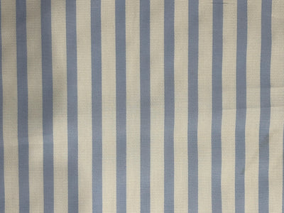 100% Cotton Poplin 58" wide blue  yarn dyed striped structured design  [17770]