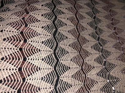 Cotton x jute fancy LACE overlay fabric offers intricate woven patterns 72"available in  2 designs diamond with squares and brown,green and cream triangles
