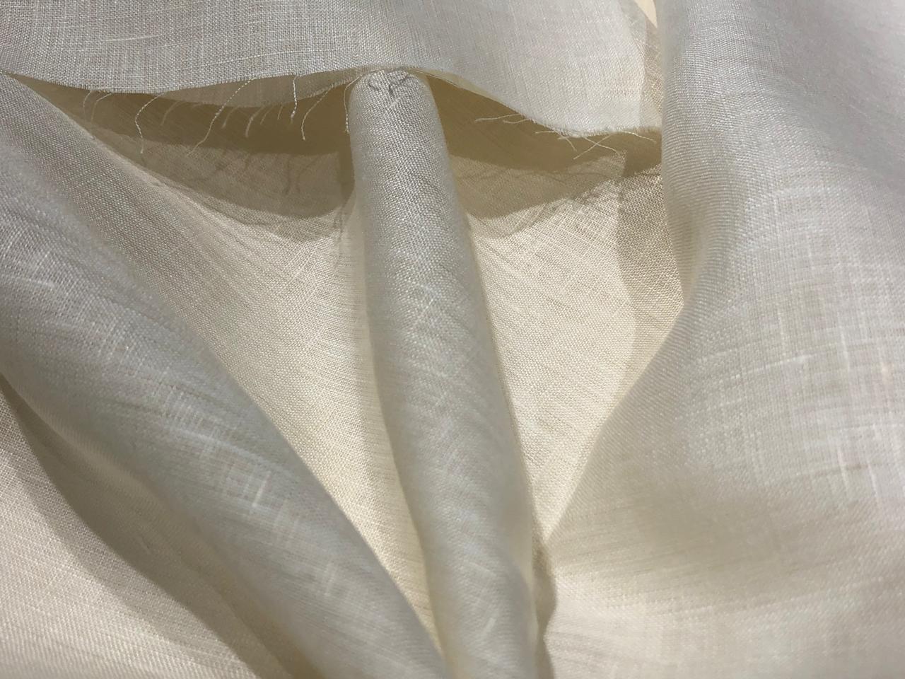 100% linen  80 LEA 58" wide available in 5 colors ivory/blue/taupe/silver grey AND sand