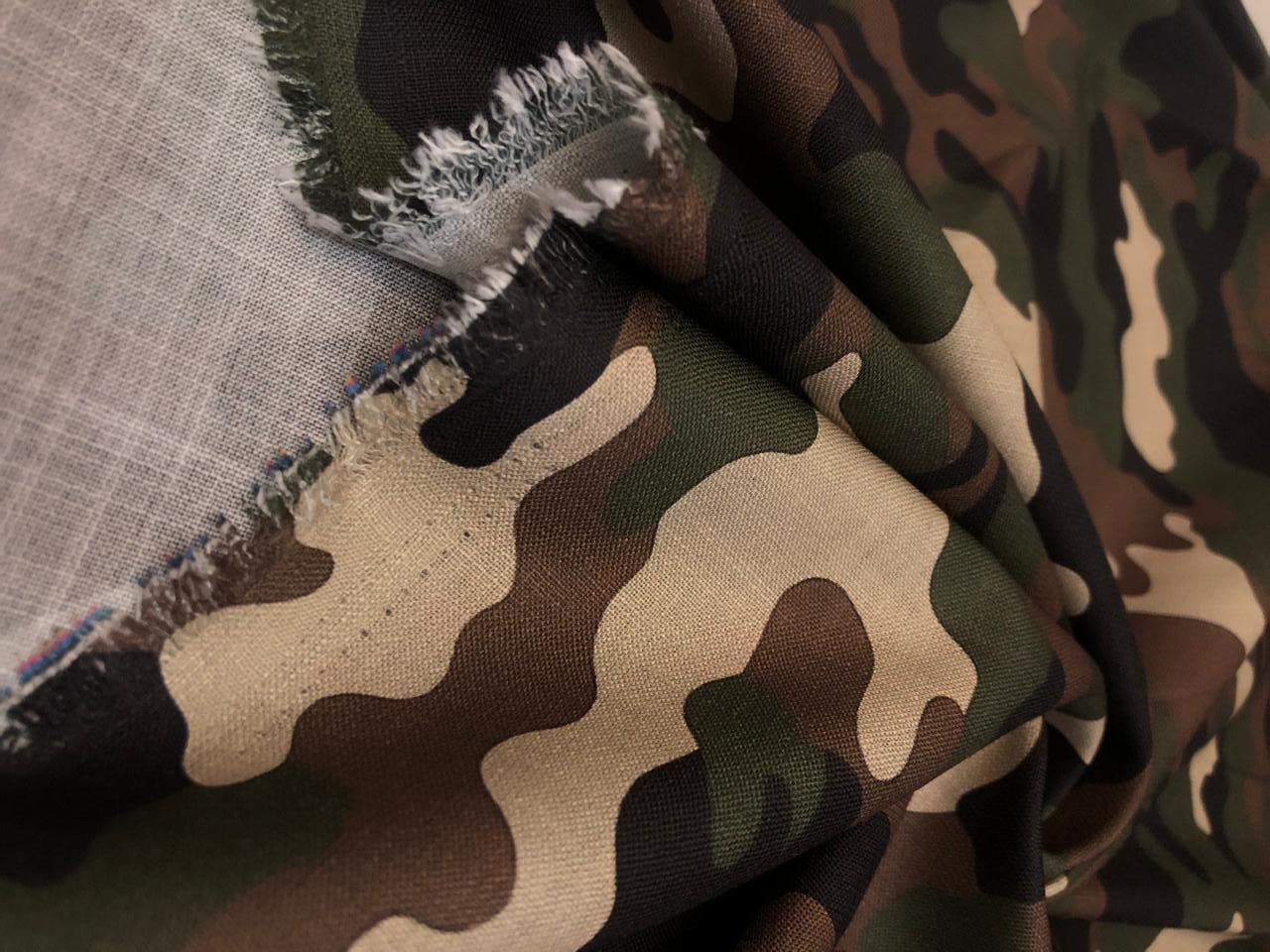 Cotton Fabric Army/Camouflage Print 58" wide [18541]