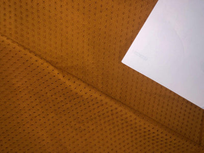 100 % Cotton Eyelet Embroidered Fabric 44" wide available in four colors mustard, beige, orange and bright pink