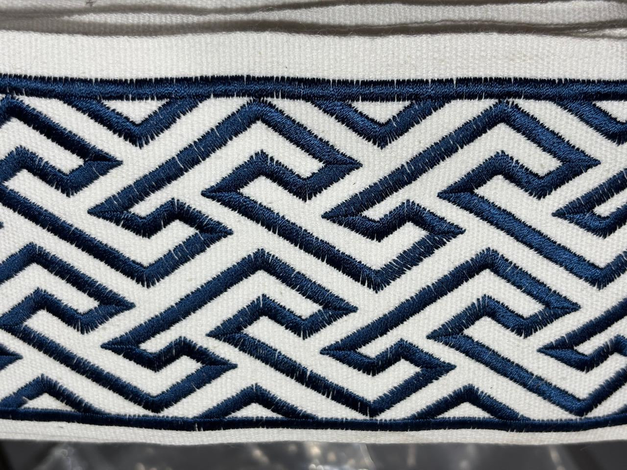 LACE /BORDER used in garments and furnishings available in fawn and navy