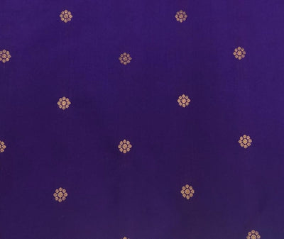 100% PURE Silk Brocade fabric with tiny floral motifs in gold available in 3 , two tone shades BRO1101[1/2/3]