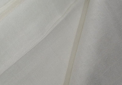 100% NATURAL FIBRE SOYABEAN PROTEIN or “vegetable cashmere” fabric natural ivory color 58" wide dyeable [16674]