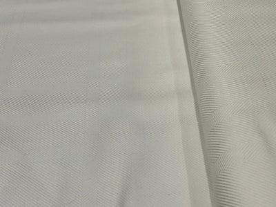 Italian Supima cotton herringbone weave 58" wide available in white and powder blue