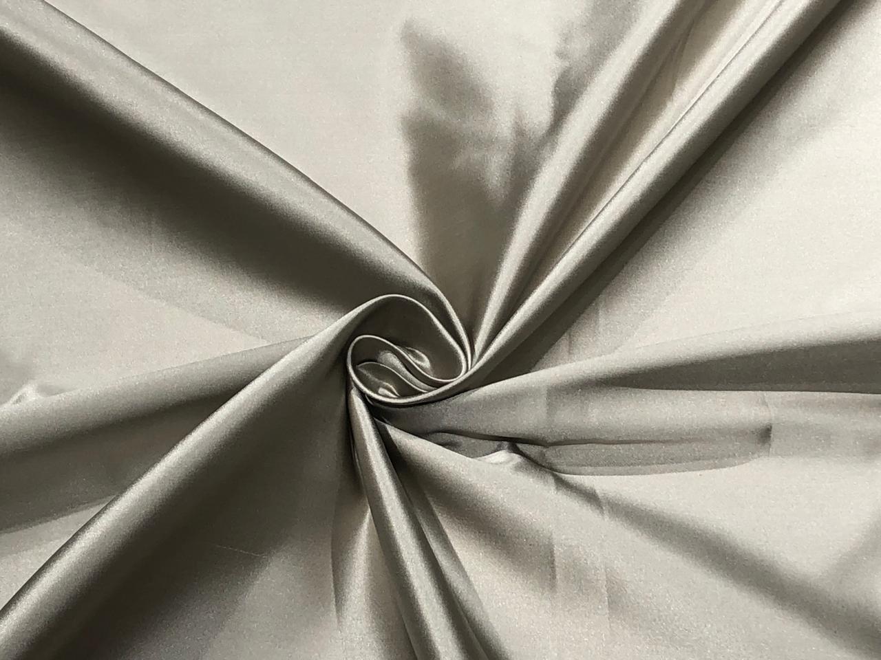 Silk Duchess satin  fabric 40 momme 54" wide beige stone [17608]