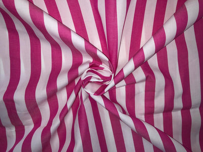 100% Cotton Poplin 58" wide pink stripes available in 2 shades light and bright [17809/810]