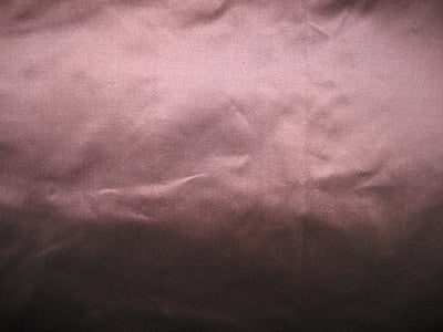 Pure SILK TAFFETA FABRIC Aubergine Brown with pink shot color 54" wide TAF95