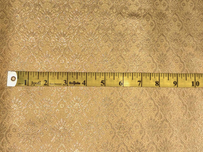Silk Brocade fabric 44"jacquard with subtle metallic to enhance the fabric available in 3 colors rose gold ,yellow gold and green  BRO1067
