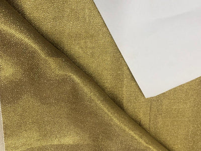 Silk Brocade fabric tissue gold horizontal self stripes sheer BRO1078[1]