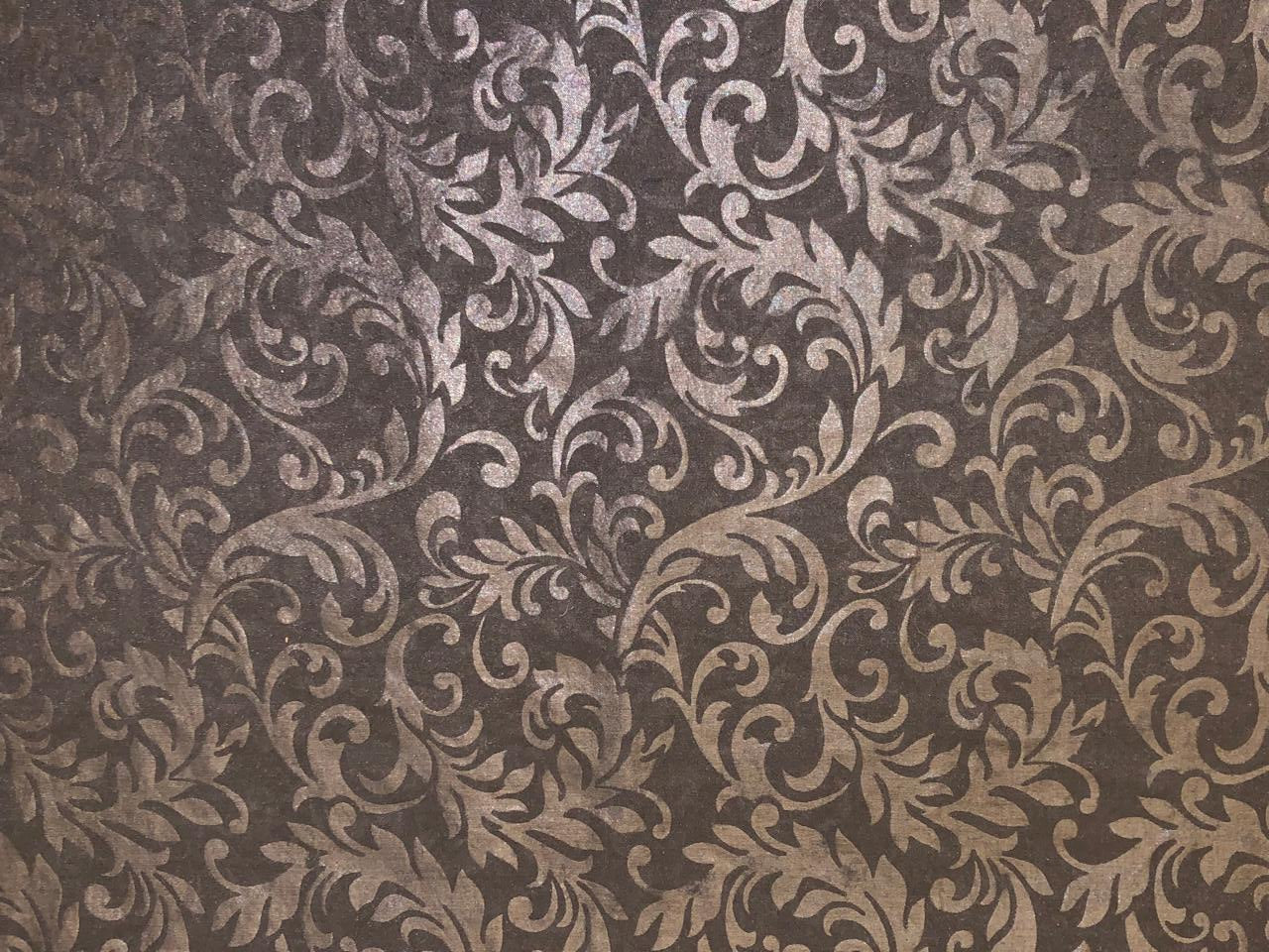 Mull Cotton Chanderi Fabric embossed 44" wide available in 2 colors black and white [18499/500]