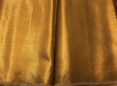 Silk Brocade fabric gold metallic self jacquard 44" wide [BRO1097[1]