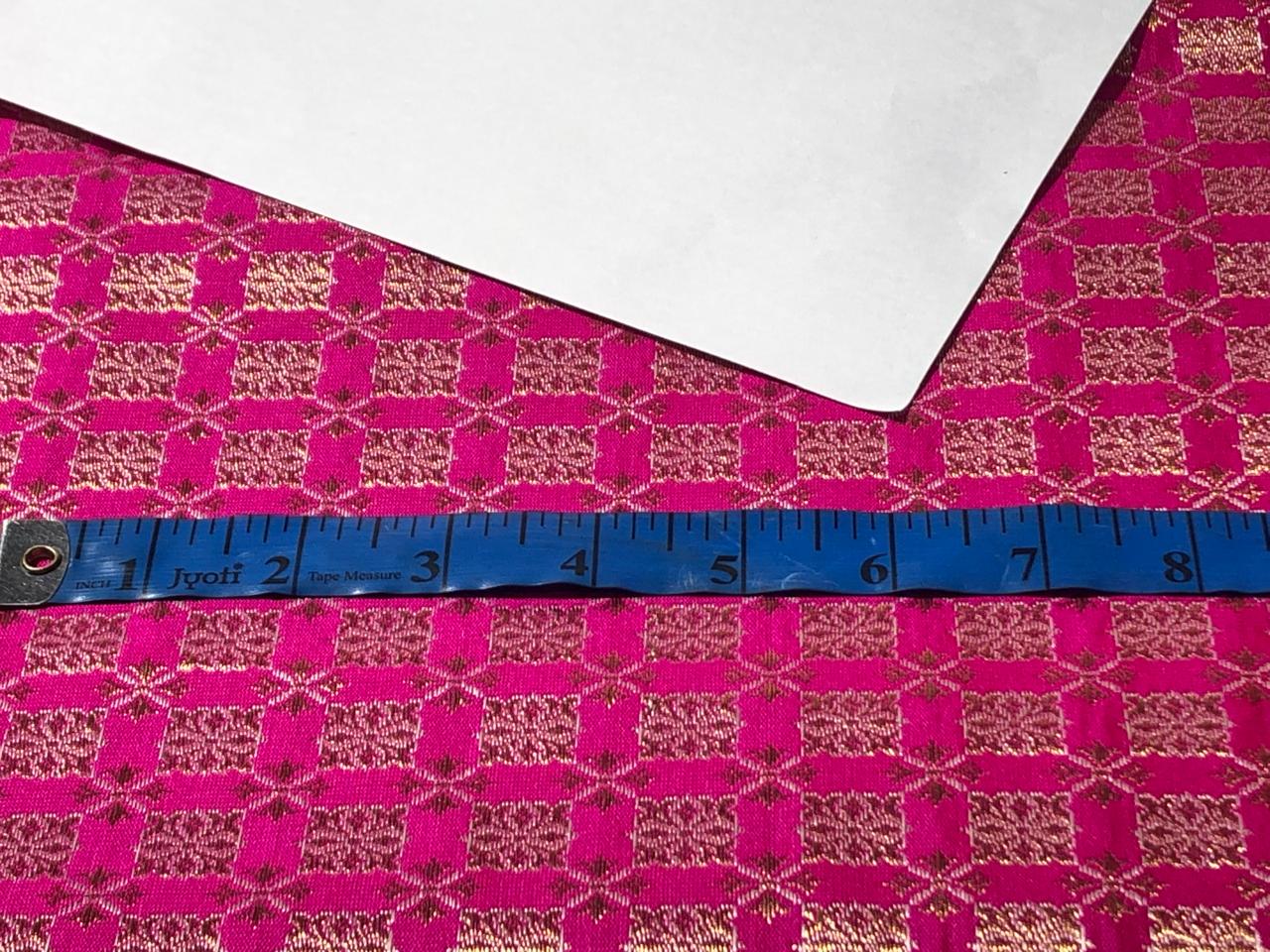 Silk Brocade fabric with leaf  jacquard available in 4 COLORS red ,teal ,plum and pink BRO998[1/2/3/4]