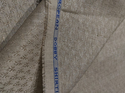 Linen dobby 58" wide available in 3 colors dark ivory/darker ivory and white sustainable and eco-friendly linen