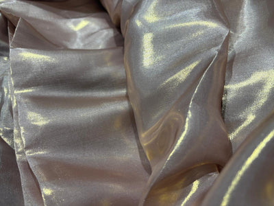Liquid organza fabric 58" wide onion pink with gold  tinge [17340]