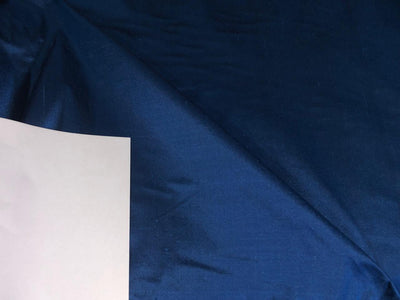 100% pure silk dupioni fabric  royal blue x black = night blue  54" Wide DUP417