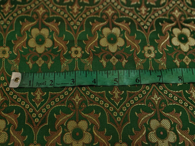 Brocade-vestment emerald green with antique gold  jacquard fabric BRO46[8]