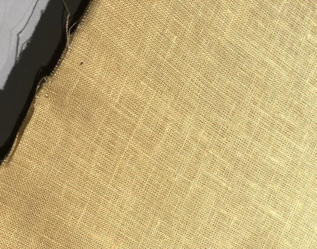 100% linen  40 LEA 58" wide available in  3 colors golden cream, sea green and slate blue [17445/46/47]