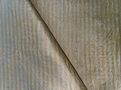 100% Silk Taffeta Jacquard Stripe Fabric available in lilac [ only 0.60 yards YELLOW 1 YARD CREAM 1.50 YD TEAL 1.15 GREEN 1 YD PINK 1 YD BLUE 1 YD DUSTY WINE 0.90 YDS CREAM AND GREY 1 YD